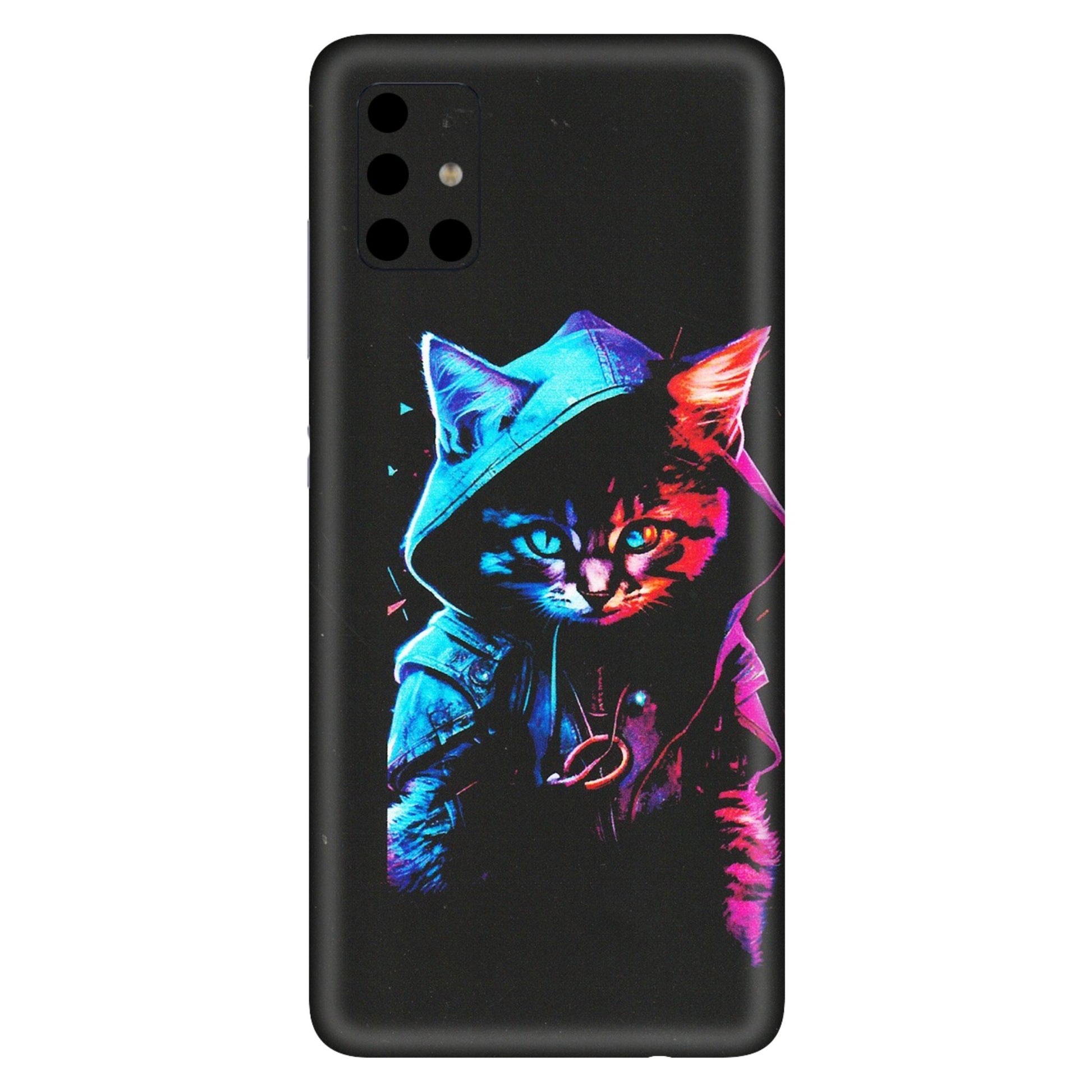 Samsung A/S Series Phone Skins (All Models) - Cyberpunk Cat - Matte Finish (M-45) Samsung Galaxy A51