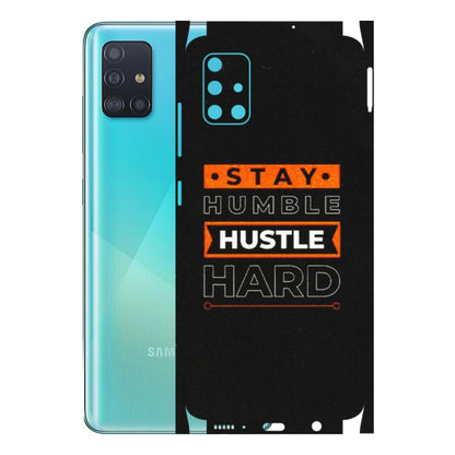 Samsung A/S Series Phone Skins (All Models) - Stay Humble Stay Hard - Matte Finish (M-48) Samsung Galaxy A51