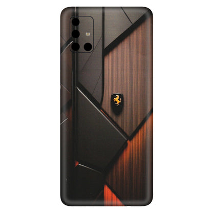 Samsung A/S Series Phone Skins (All Models) - Lambo Beauty Wood Pattern Sober - Matte Finish (M-51) Samsung Galaxy A51