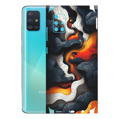 Samsung A/S Series Phone Skins (All Models) - Abstract Volcanic Layers - Matte Finish (M-52) Samsung Galaxy A51