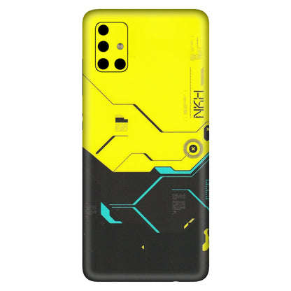 Samsung A/S Series Phone Skins (All Models) - Black Yellow Technica - Matte Finish (M-53) Samsung Galaxy A51