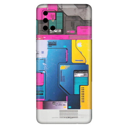 Samsung A/S Series Phone Skins (All Models) - Colourfull Motherboard Internals - Matte Finish (M-55) Samsung Galaxy A51