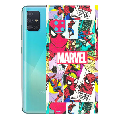 Samsung A/S Series Phone Skins (All Models) - Marvel Comic Spiderman Grafitti - Matte Finish (M-72) Samsung Galaxy A51