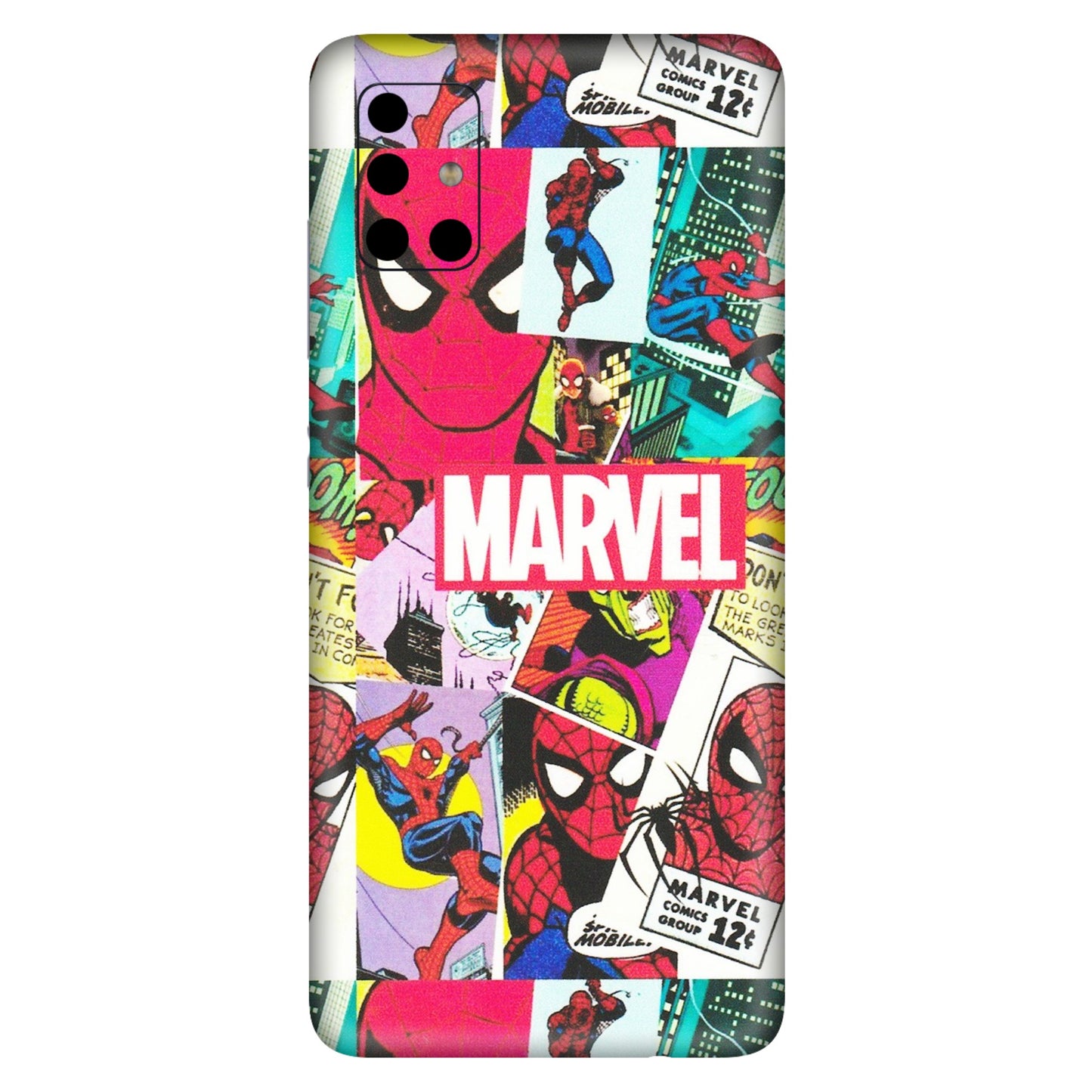 Samsung A/S Series Phone Skins (All Models) - Marvel Comic Spiderman Grafitti - Matte Finish (M-72) Samsung Galaxy A51
