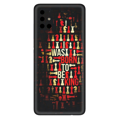 Samsung A/S Series Phone Skins (All Models) - Born To Be King - Matte Finish (M-73) Samsung Galaxy A51