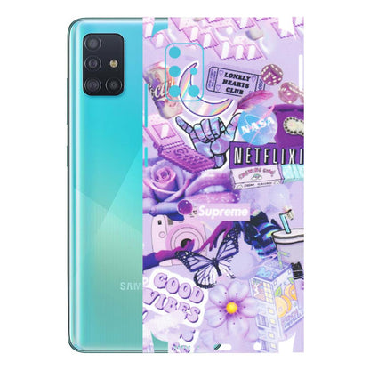Samsung A/S Series Phone Skins (All Models) - Supreme Purple Magic - Matte Finish (M-88) Samsung Galaxy A51
