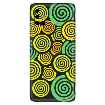 Samsung A/S Series Phone Skins (All Models) - Crazy Spiral - Matte Finish (M-91) Samsung Galaxy A51