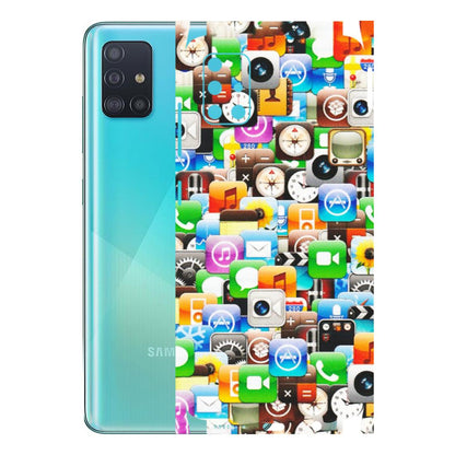 Samsung A/S Series Phone Skins (All Models) - All Apple Icons - Matte Finish (M-93) Samsung Galaxy A51