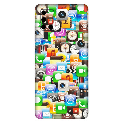 Samsung A/S Series Phone Skins (All Models) - All Apple Icons - Matte Finish (M-93) Samsung Galaxy A51