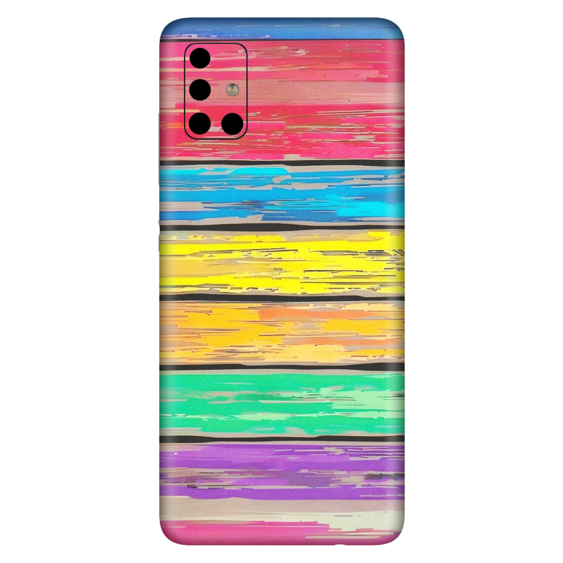 Samsung A/S Series Phone Skins (All Models) - Multi Colour Wooden Wall - Matte Finish (M-96) Samsung Galaxy A51