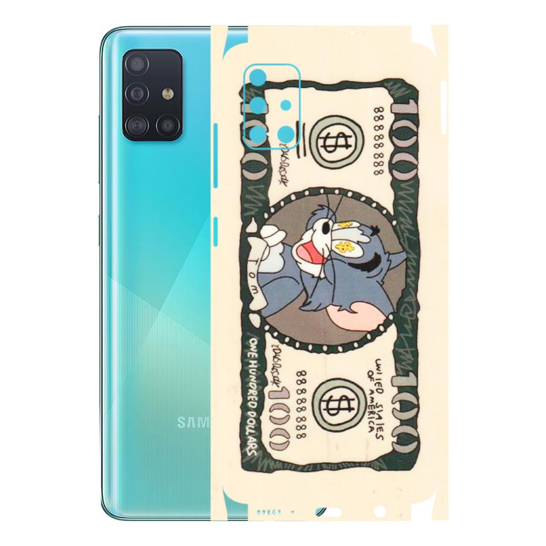 Samsung A/S Series Phone Skins (All Models) - One Hundred Dollar Tom - Transparent Finish (T-16) Samsung Galaxy A51