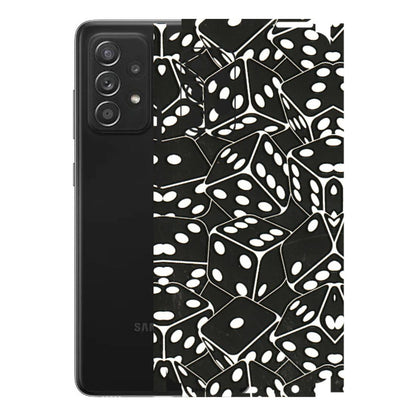 Samsung A/S Series Phone Skins (All Models) - Big Black Dices - 3D Embossed Finish (L-106) Samsung Galaxy A52s (5G)