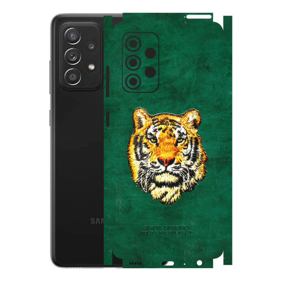 Samsung A/S Series Phone Skins (All Models) - Leather Feel Tiger - 3D Embossed Finish (L-111) Samsung Galaxy A52s (5G)