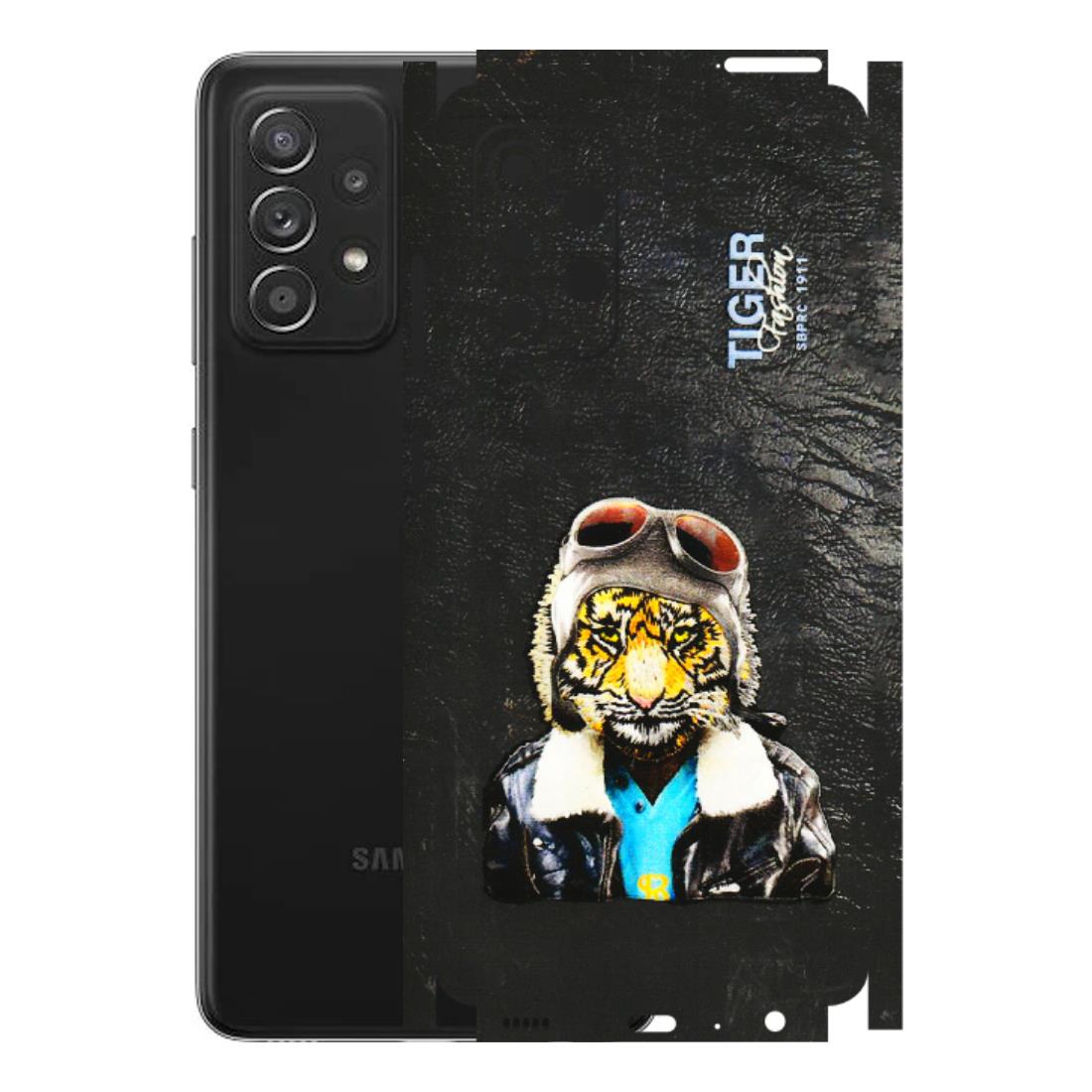 Samsung A/S Series Phone Skins (All Models) - Rider Tiger - 3D Embossed Finish (L-113) Samsung Galaxy A52s (5G)
