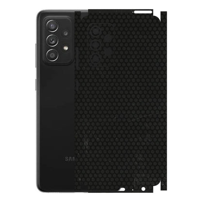 Samsung A/S Series Phone Skins (All Models) - Black honeycomb - 3D Embossed Finish (L-114) Samsung Galaxy A52s (5G)