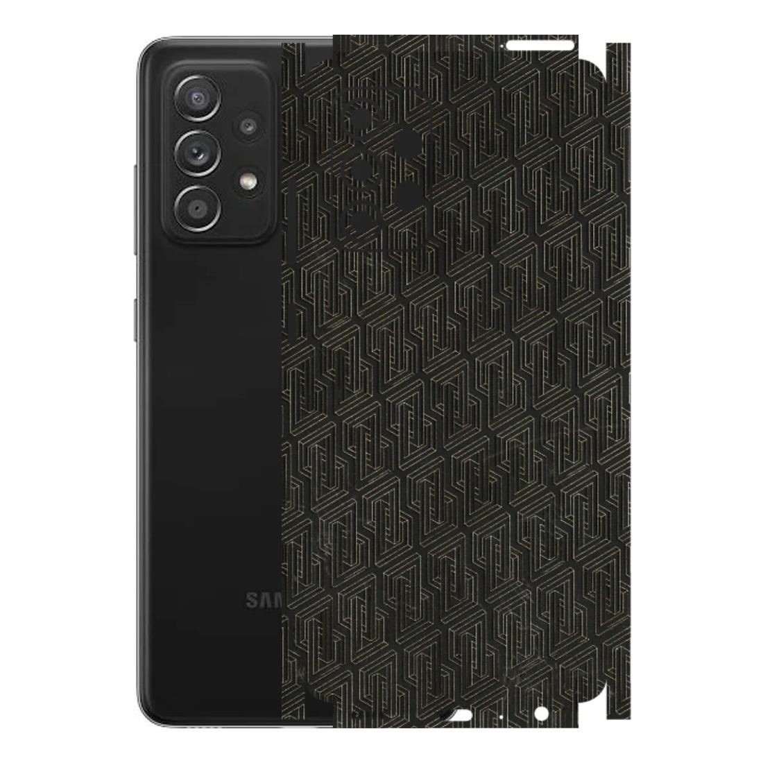 Samsung A/S Series Phone Skins (All Models) - Black Abstract Pattern - 3D Embossed Finish (L-117) Samsung Galaxy A52s (5G)