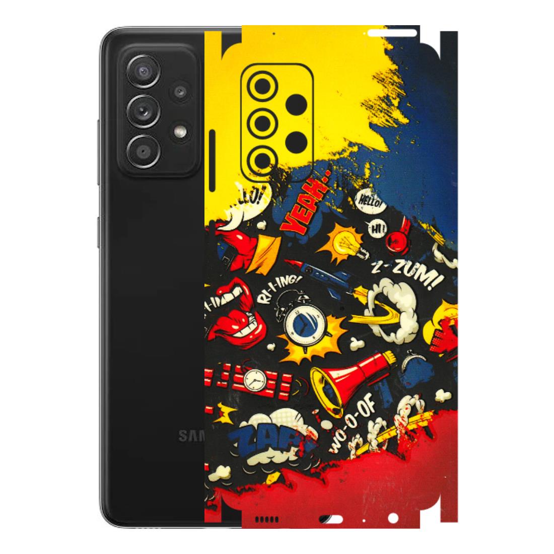 Samsung A/S Series Phone Skins (All Models) - Pacific Doodle Art - 3D Embossed Finish (L-120) Samsung Galaxy A52s (5G)