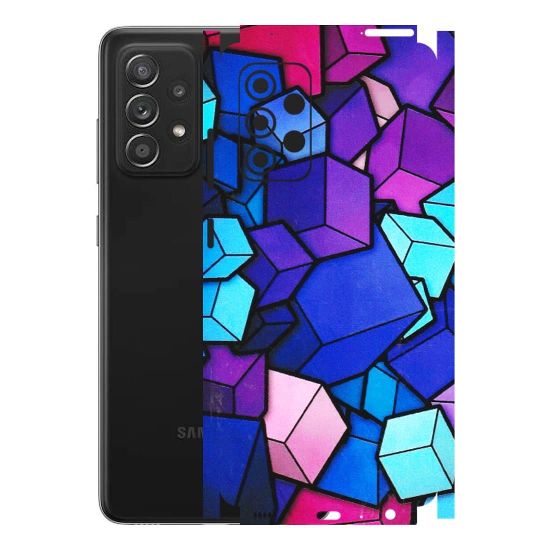 Samsung A/S Series Phone Skins (All Models) - Cube Doodle - 3D Embossed Finish (L-141) Samsung Galaxy A52s (5G)