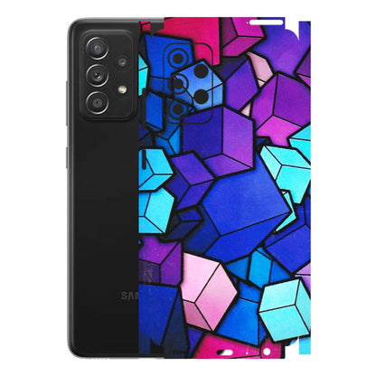 Samsung A/S Series Phone Skins (All Models) - Cube Doodle - 3D Embossed Finish (L-141) Samsung Galaxy A52s (5G)