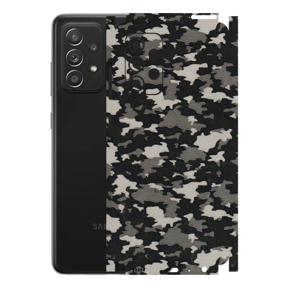 Samsung A/S Series Phone Skins (All Models) - Black/Grey Camoflaunge - 3D Embossed Finish (L-142) Samsung Galaxy A52s (5G)