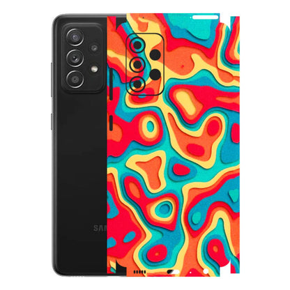 Samsung A/S Series Phone Skins (All Models) - Abstract Swirl - 3D Embossed Finish (L-150) Samsung Galaxy A52s (5G)