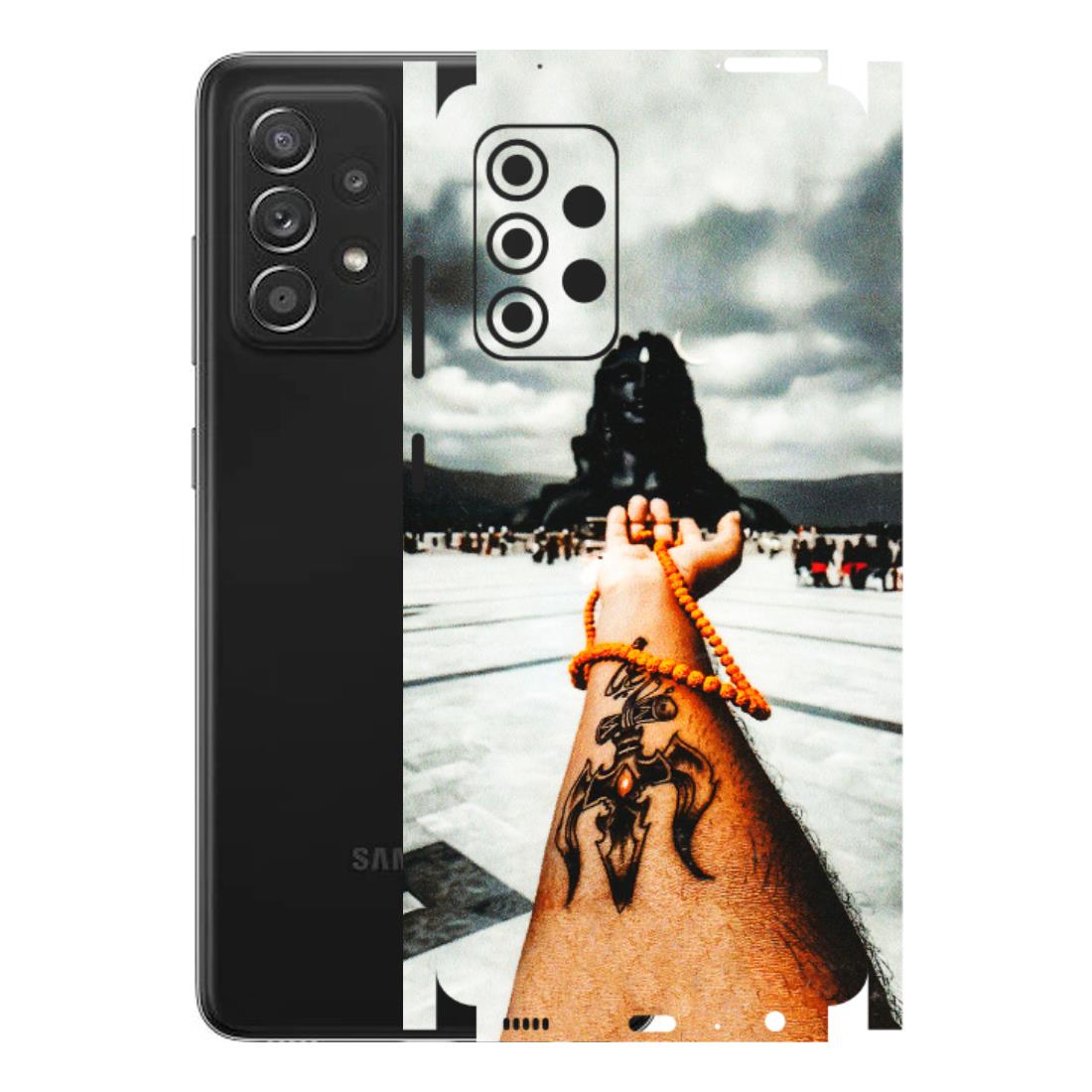 Samsung A/S Series Phone Skins (All Models) - Jai Adiyogi Mahakaal - 3D Embossed Finish (L-164) Samsung Galaxy A52s (5G)
