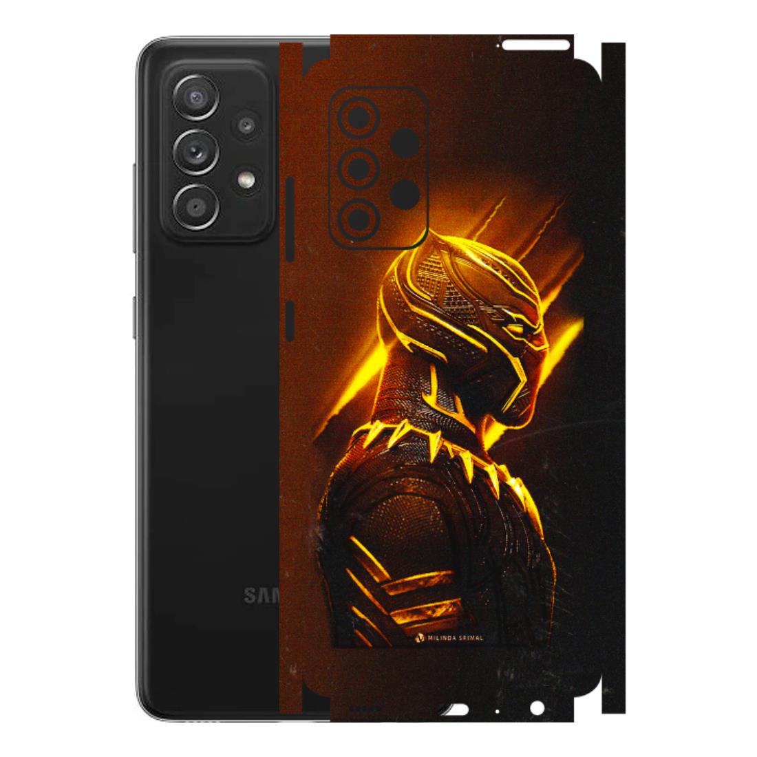 Samsung A/S Series Phone Skins (All Models) - Gold Black Panther - 3D Embossed Finish (L-181) Samsung Galaxy A52s (5G)