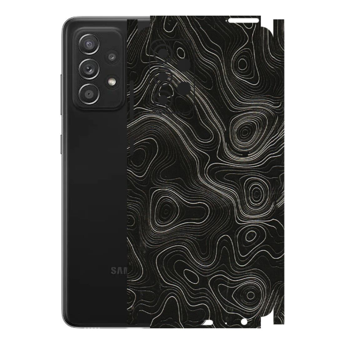 Samsung A/S Series Phone Skins (All Models) - Black Swirl - 3D Embossed Finish (L-196) Samsung Galaxy A52s (5G)