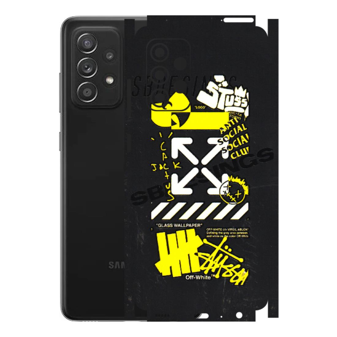 Samsung A/S Series Phone Skins (All Models) - Anti Social Graffiti - 3D Embossed Finish (L-198) Samsung Galaxy A52s (5G)
