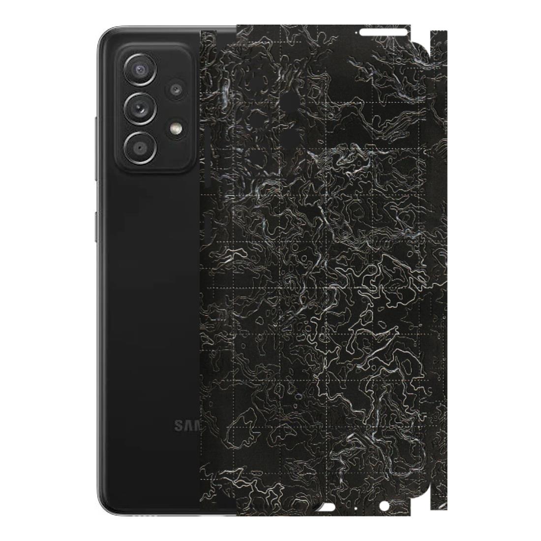 Samsung A/S Series Phone Skins (All Models) - Black map Texture - 3D Embossed Finish (L-201) Samsung Galaxy A52s (5G)