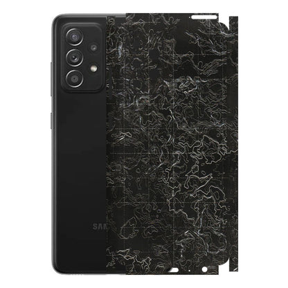 Samsung A/S Series Phone Skins (All Models) - Black map Texture - 3D Embossed Finish (L-201) Samsung Galaxy A52s (5G)