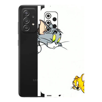 Samsung A/S Series Phone Skins (All Models) - Cute Tom And Jerry - 3D Embossed Finish (L-220) Samsung Galaxy A52s (5G)
