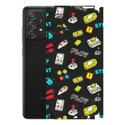 Samsung A/S Series Phone Skins (All Models) - Gaming Doodles - 3D Embossed Finish (L-224) Samsung Galaxy A52s (5G)
