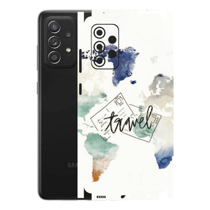 Samsung A/S Series Phone Skins (All Models) - Travel The World - 3D Embossed Finish (L-232) Samsung Galaxy A52s (5G)
