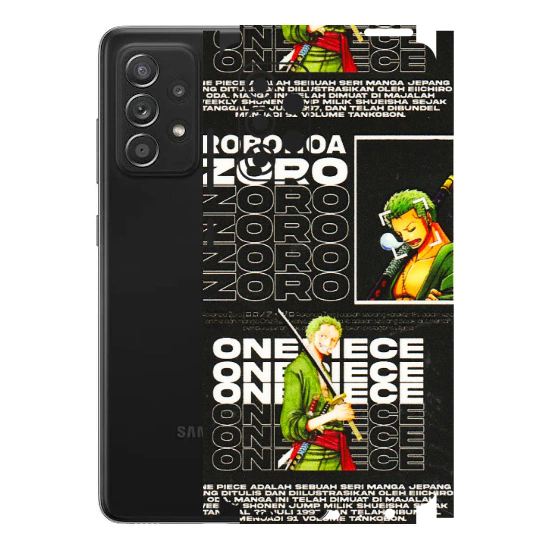 Samsung A/S Series Phone Skins (All Models) - One Piece Zoro - 3D Embossed Finish (L-250) Samsung Galaxy A52s (5G)