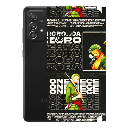 Samsung A/S Series Phone Skins (All Models) - One Piece Zoro - 3D Embossed Finish (L-250) Samsung Galaxy A52s (5G)