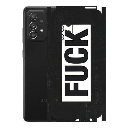 Samsung A/S Series Phone Skins (All Models) - The F Word - 3D Embossed Finish (L-255) Samsung Galaxy A52s (5G)