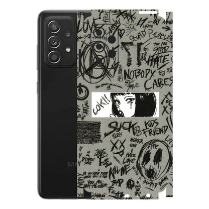 Samsung A/S Series Phone Skins (All Models) - Never Have Love Anime - 3D Embossed Finish (L-260) Samsung Galaxy A52s (5G)