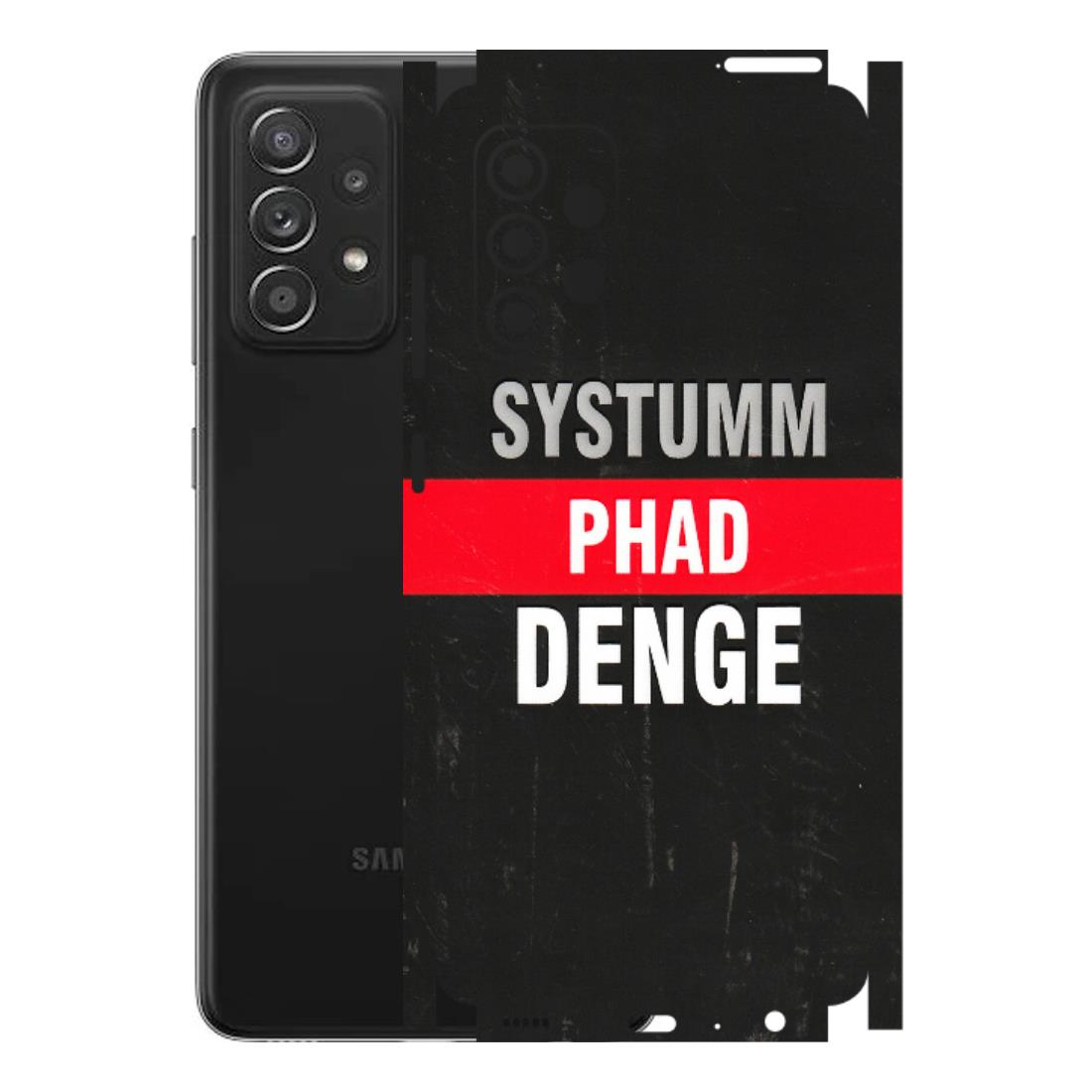 Samsung A/S Series Phone Skins (All Models) - Systumm Phad Denge - 3D Embossed Finish (L-278) Samsung Galaxy A52s (5G)