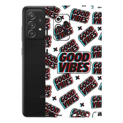 Samsung A/S Series Phone Skins (All Models) - Good Vibes - 3D Embossed Finish (L-282) Samsung Galaxy A52s (5G)