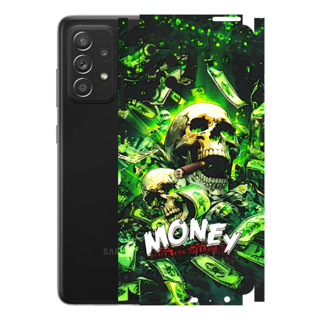 Samsung A/S Series Phone Skins (All Models) - Skull Money - 3D Embossed Finish (L-303) Samsung Galaxy A52s (5G)