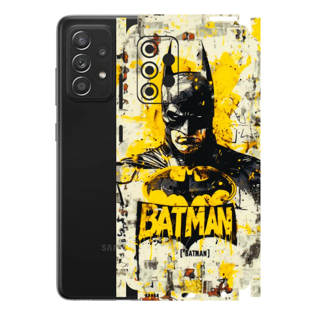 Samsung A/S Series Phone Skins (All Models) - Batman Yellow BT - 3D Embossed Finish (L-304) Samsung Galaxy A52s (5G)