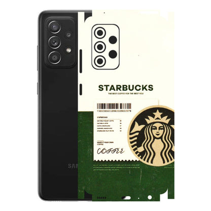 Samsung A/S Series Phone Skins (All Models) - Starbucks Barcode - 3D Embossed Finish (L-308) Samsung Galaxy A52s (5G)