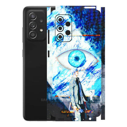Samsung A/S Series Phone Skins (All Models) - Anime Sea Blue Eye - 3D Embossed Finish (L-318) Samsung Galaxy A52s (5G)