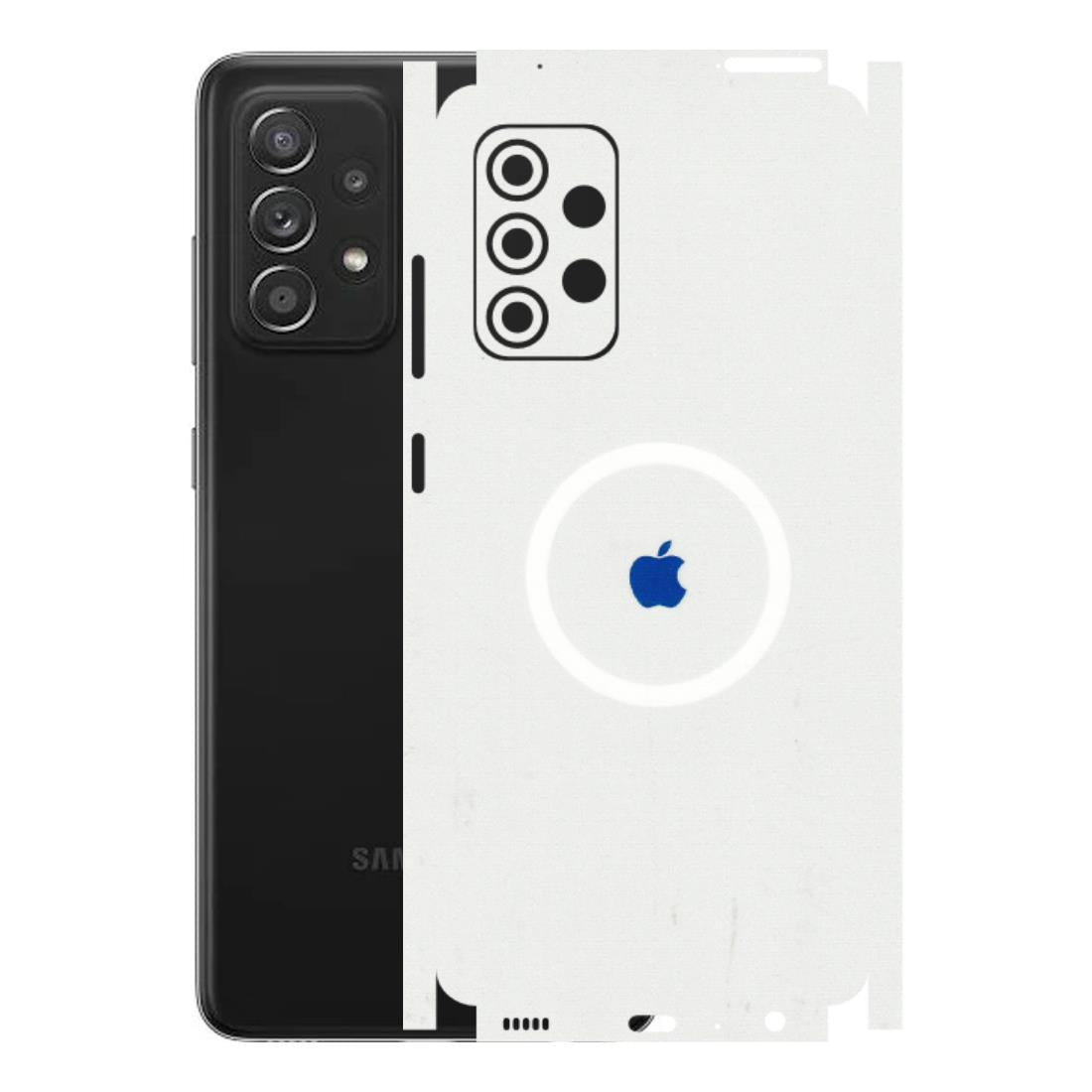 Samsung A/S Series Phone Skins (All Models) - iPhone Magsafe Logo - 3D Embossed Finish (L-320) Samsung Galaxy A52s (5G)
