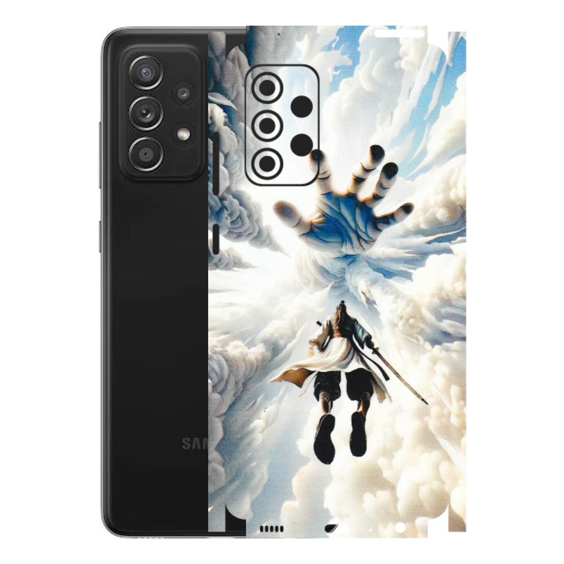 Samsung A/S Series Phone Skins (All Models) - Big Hand With Monkey King - 3D Embossed Finish (L-323) Samsung Galaxy A52s (5G)