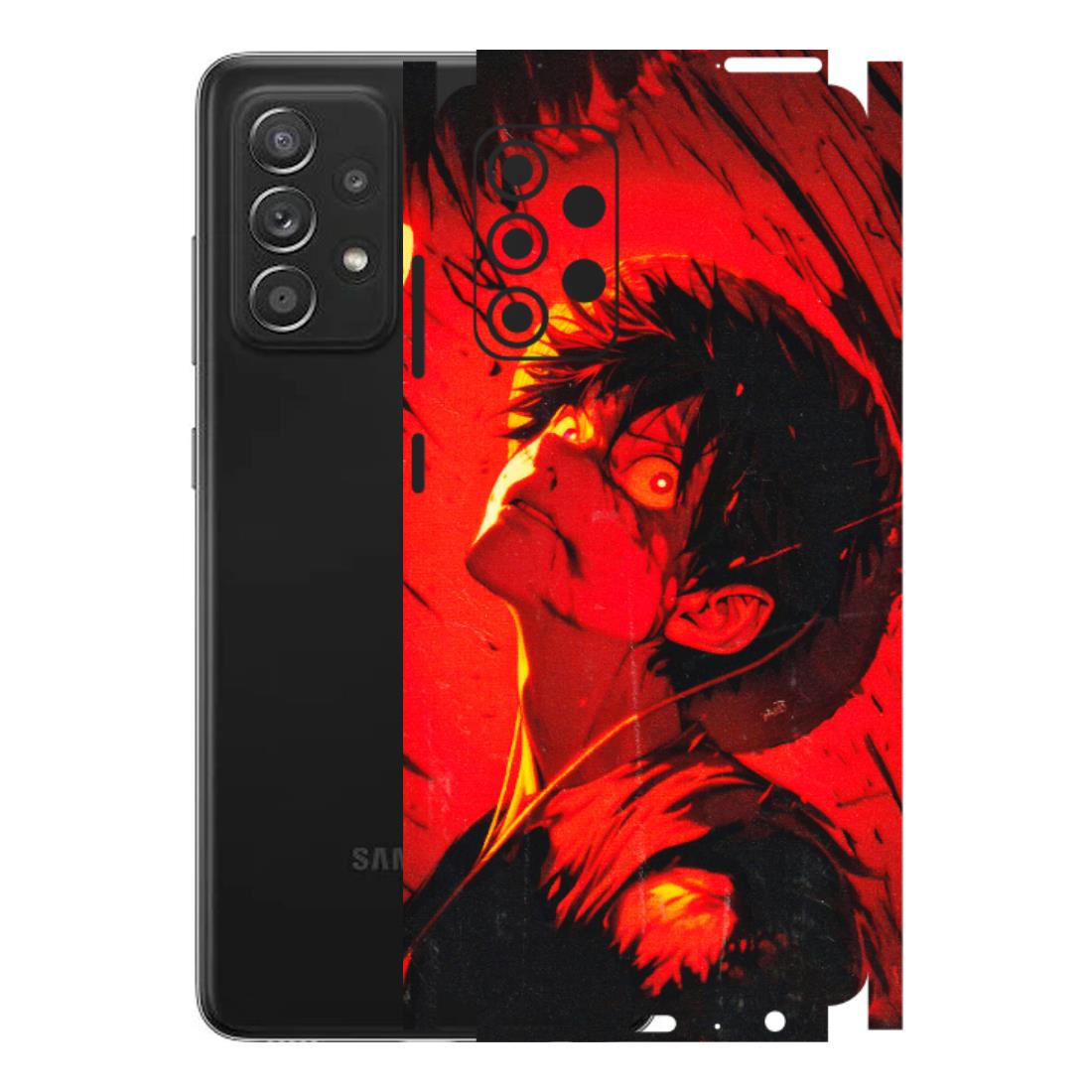 Samsung A/S Series Phone Skins (All Models) - D.Luffy Power Up One Piece Anime - 3D Embossed Finish (L-326) Samsung Galaxy A52s (5G)