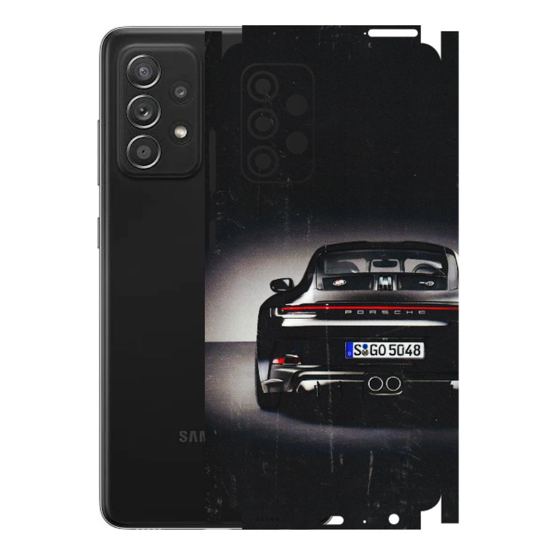Samsung A/S Series Phone Skins (All Models) - New Black Porsche GT3 - 3D Embossed Finish (L-327) Samsung Galaxy A52s (5G)