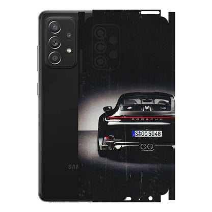 Samsung A/S Series Phone Skins (All Models) - New Black Porsche GT3 - 3D Embossed Finish (L-327) Samsung Galaxy A52s (5G)
