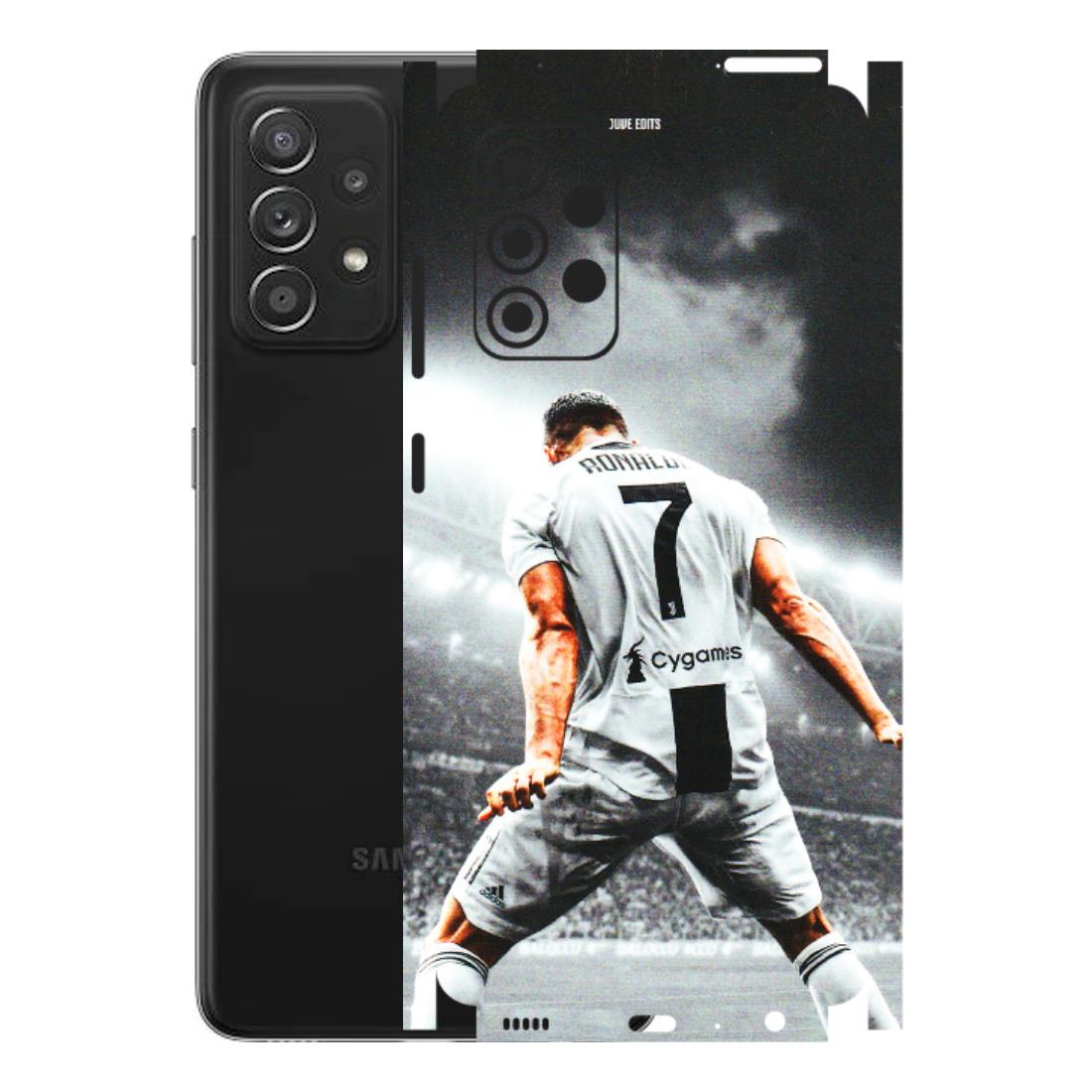 Samsung A/S Series Phone Skins (All Models) - Ronaldo CR7 Crazy - 3D Embossed Finish (L-44) Samsung Galaxy A52s (5G)